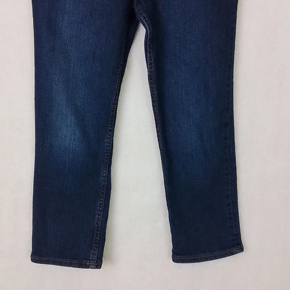 Carters Boys Straight Fit Jeans Sz 6 Dark Wash Denim Adjustable Waist‎
